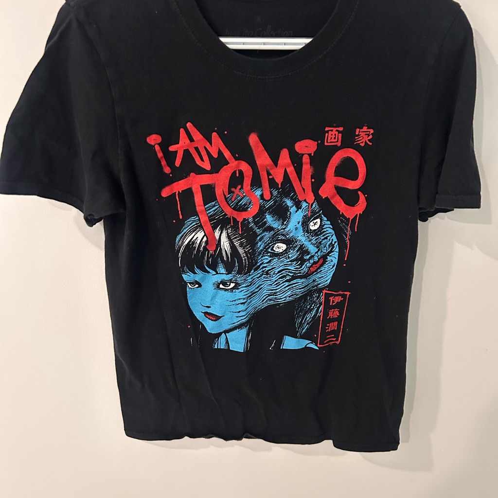 Junji Ito Collection Black And Red Tomie Art Print Tee #Crunchyroll